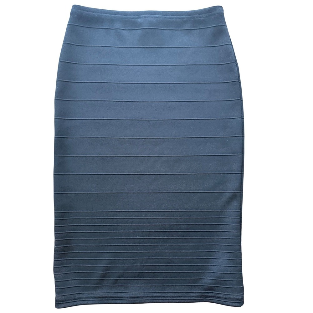 Y2K Topshop Womens Bandage‎ Midi Skirt Black Size 4 Bodycon Clubwear Stretch